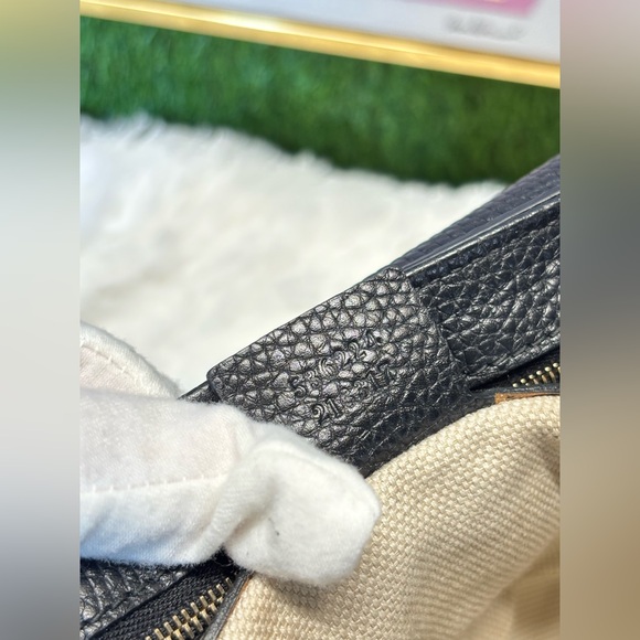 ❤️ Gucci Soho Flap Black Leather Bag A1229M226 - Picture 15 of 16